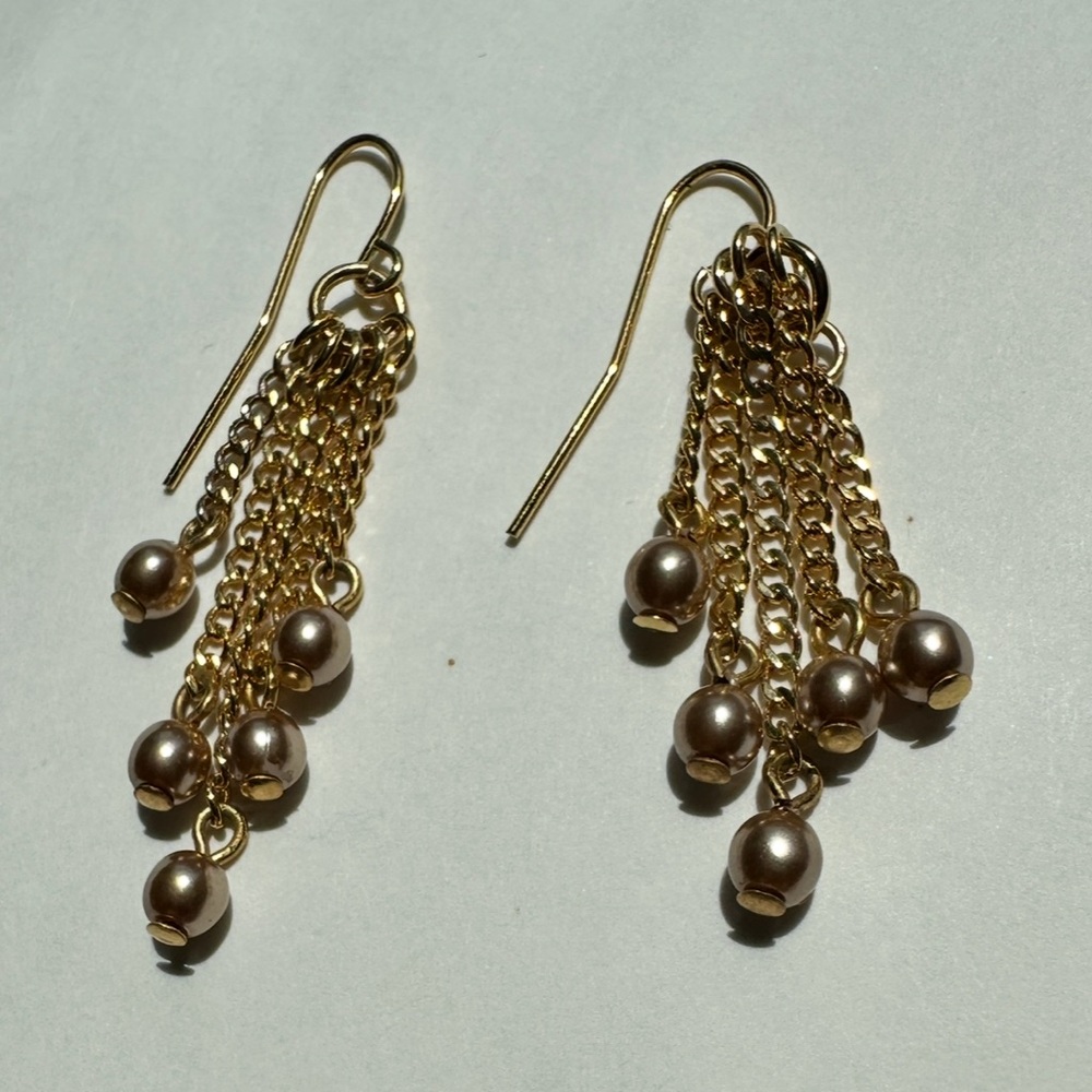 Elegant Gold Dangle Earrings